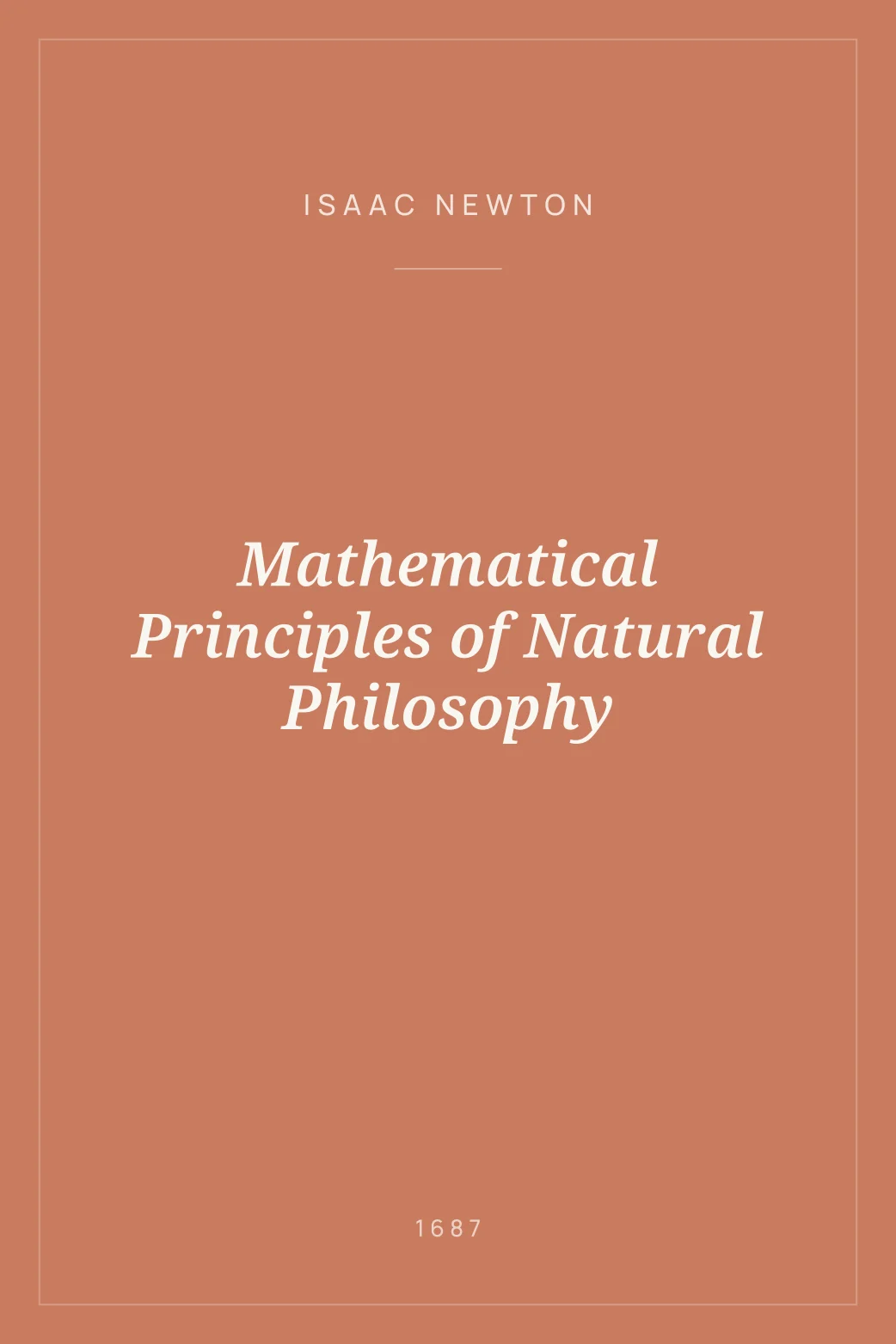 Portada de Mathematical Principles of Natural Philosophy