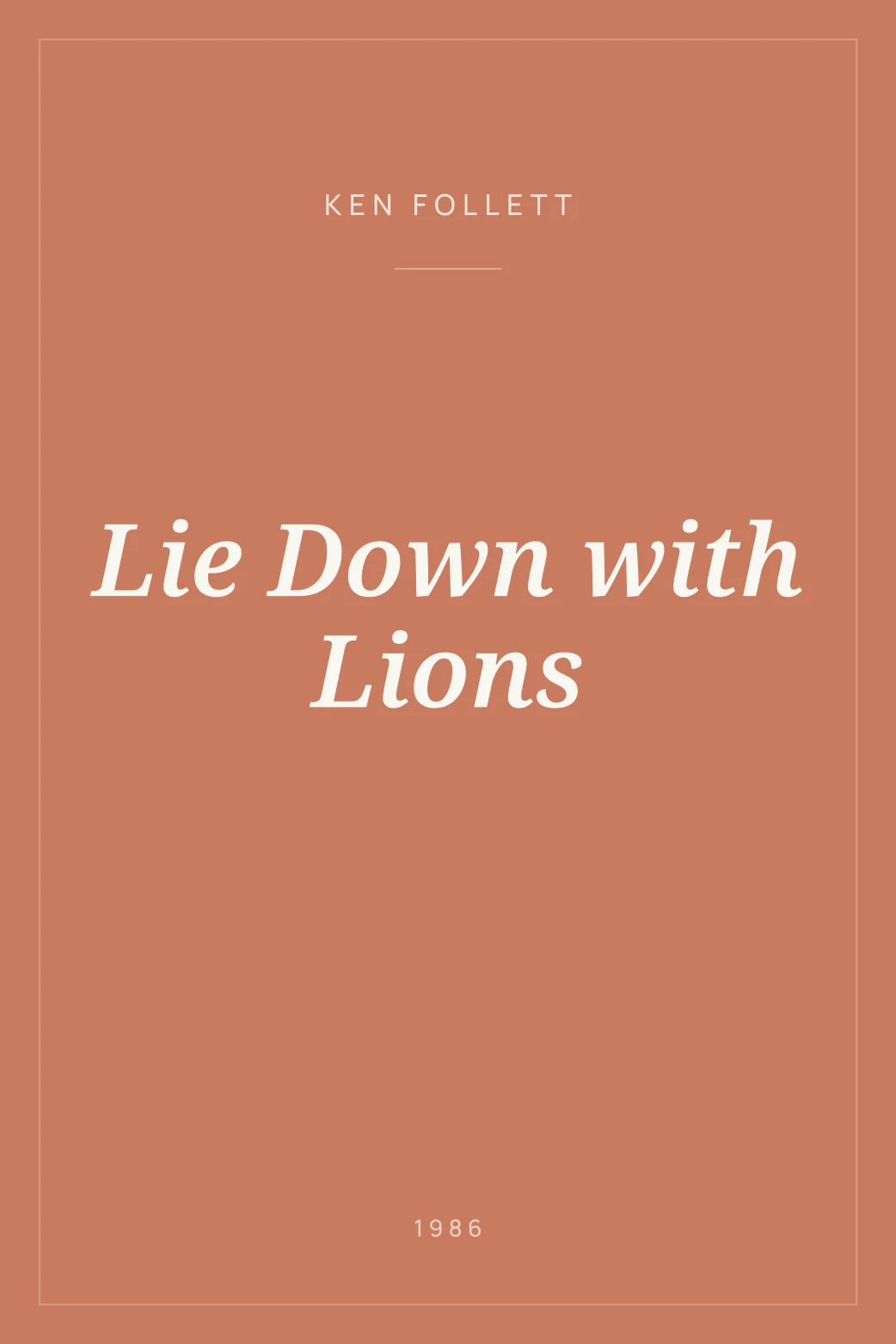 Portada de Lie Down with Lions
