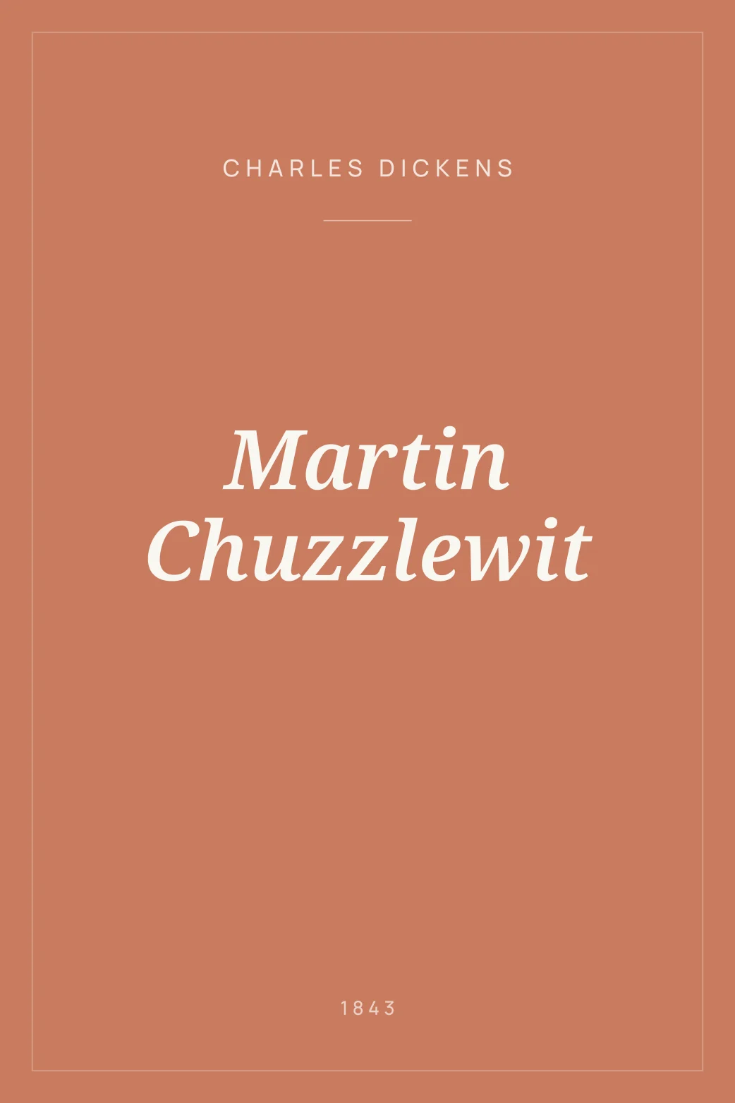 Portada de Martin Chuzzlewit
