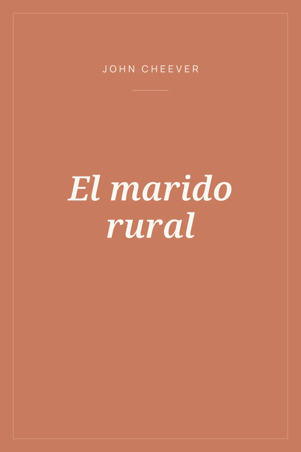 Portada de El marido rural