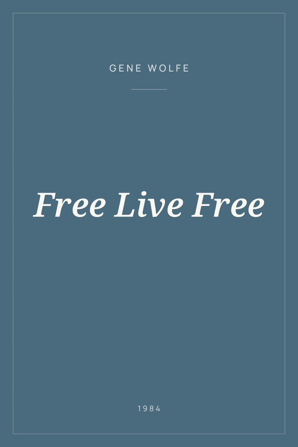 Portada de Free Live Free