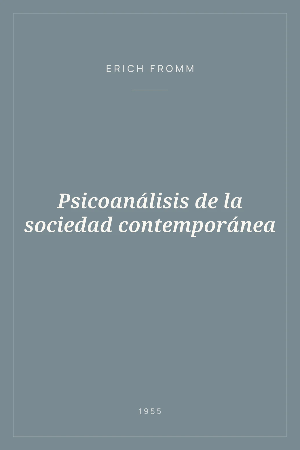 Portada de Psicoanálisis de la sociedad contemporánea