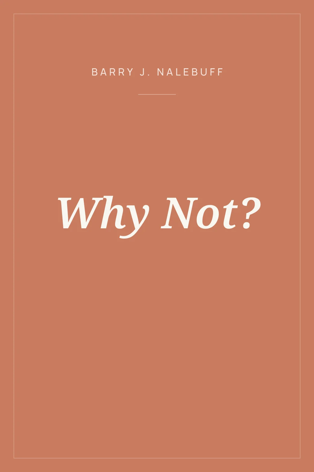 Portada de Why Not?