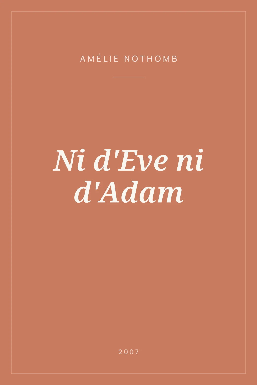 Portada de Ni d'Eve ni d'Adam
