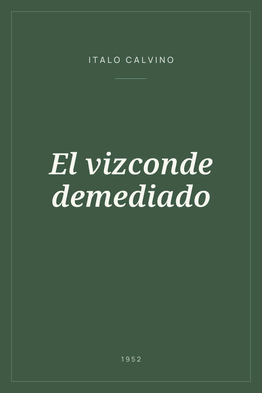 Portada de El vizconde demediado