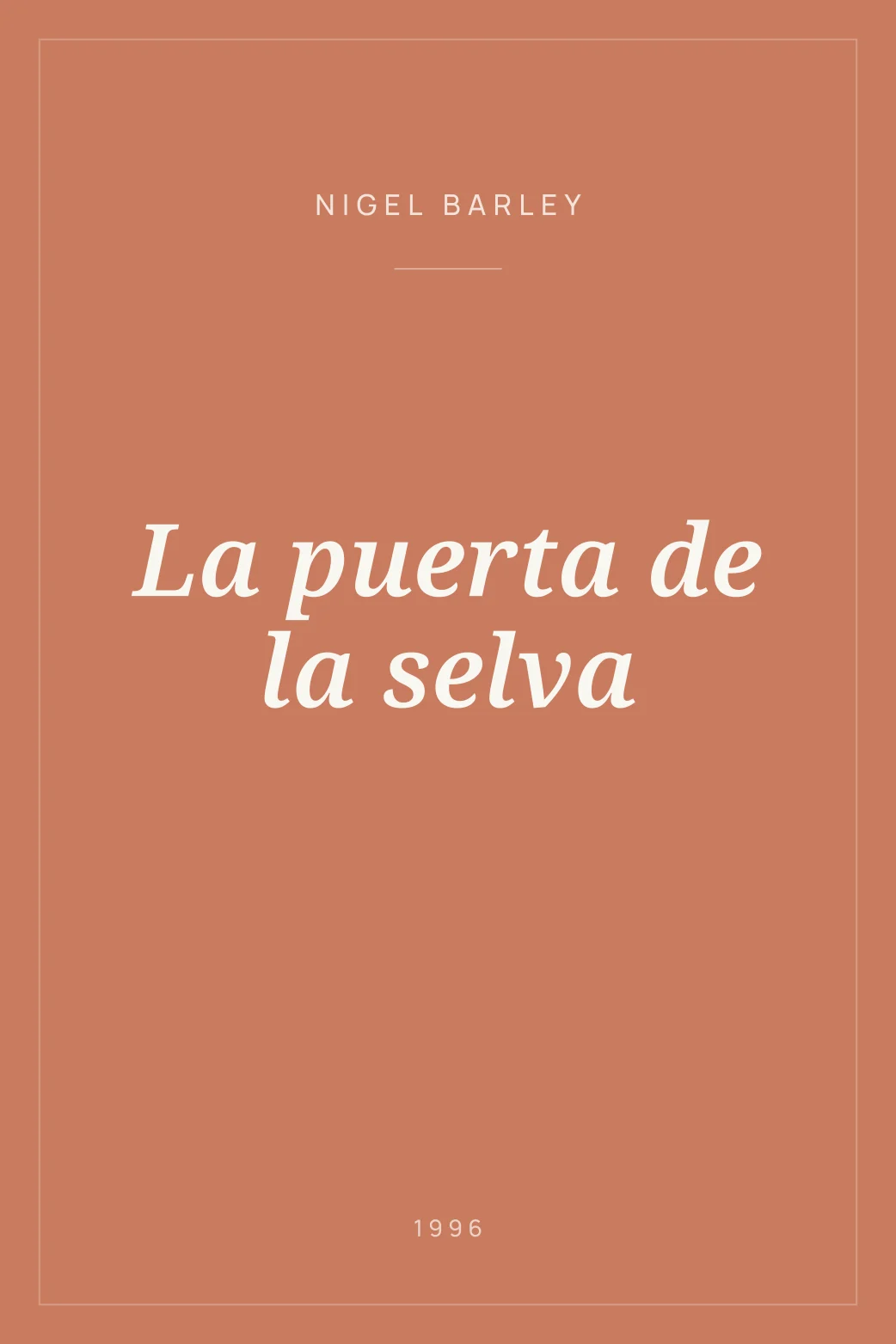 Portada de La puerta de la selva
