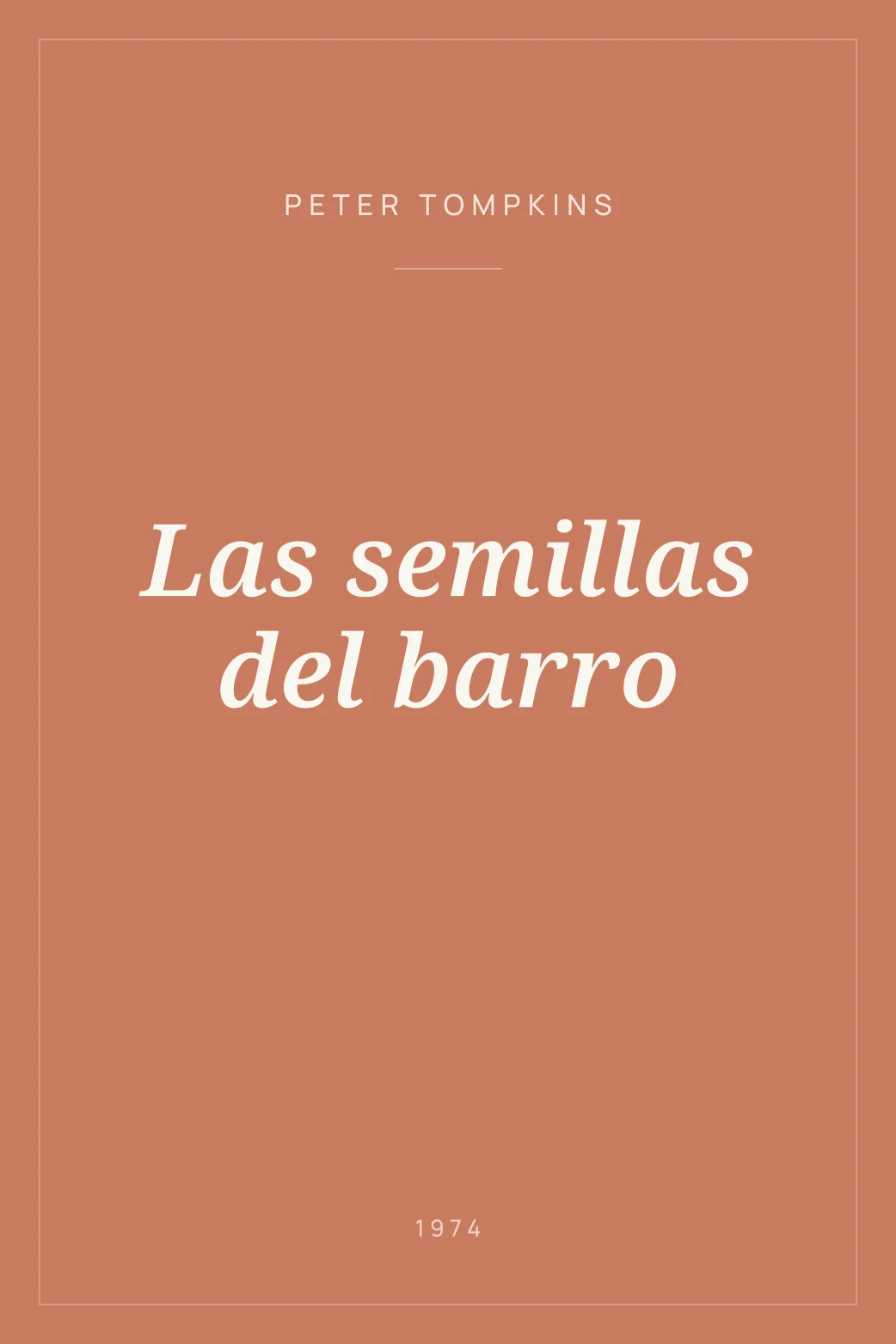 Portada de Las semillas del barro