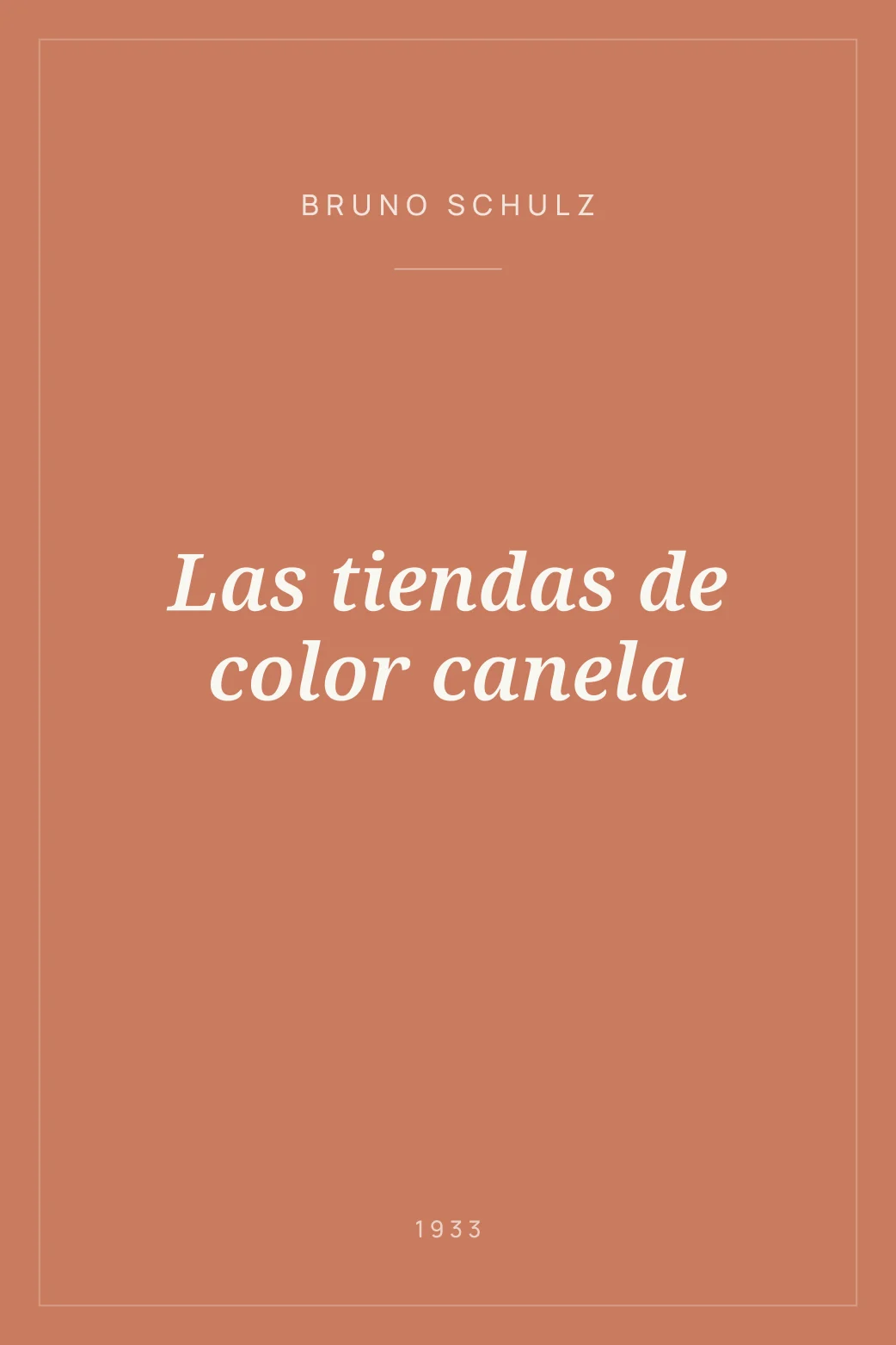Portada de Las tiendas de color canela
