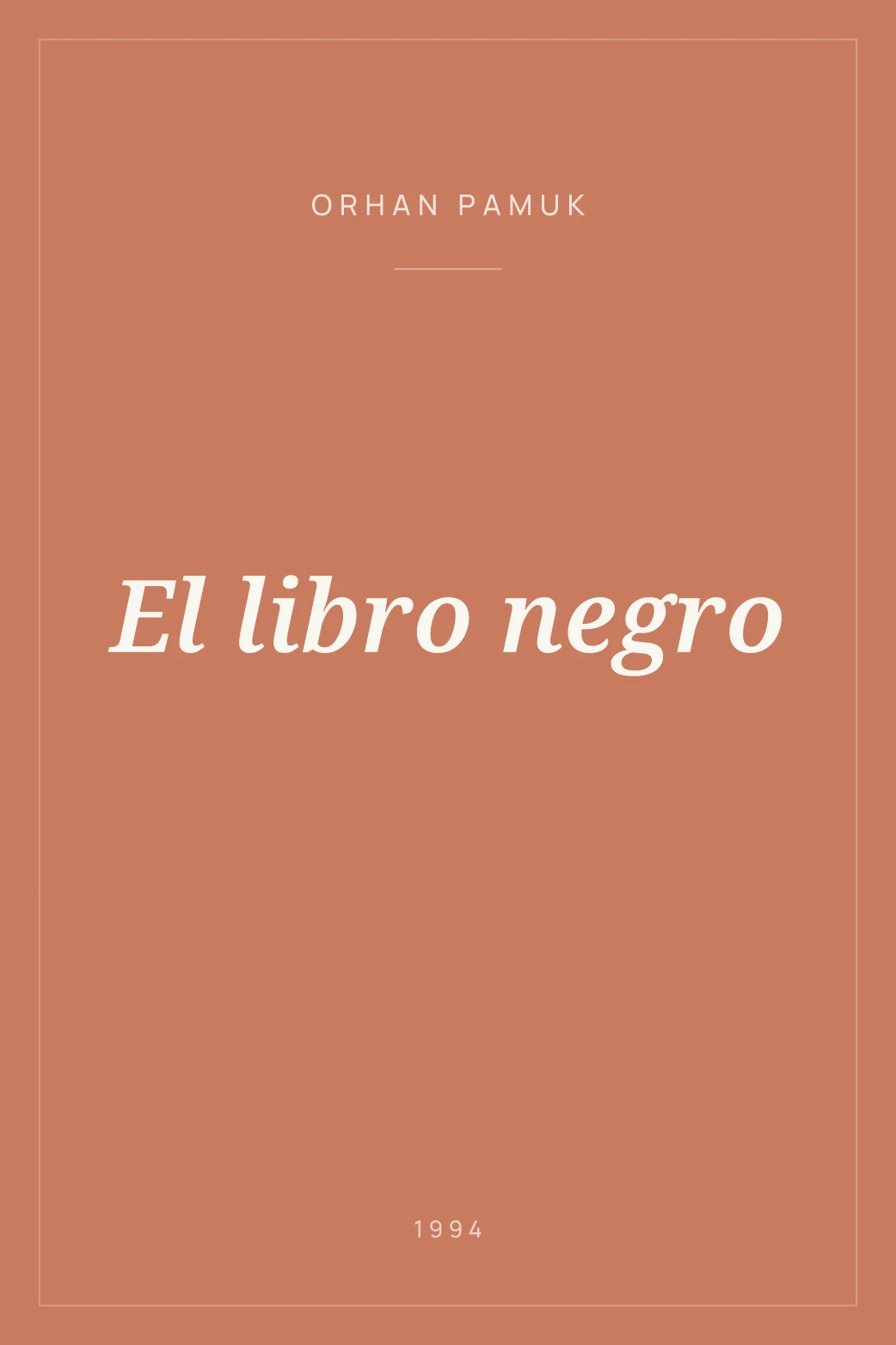 Portada de El libro negro