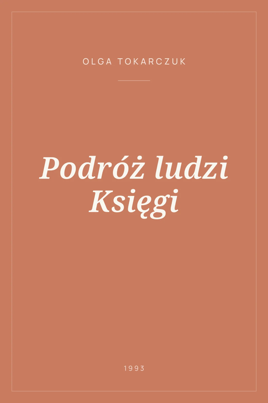 Portada de Podróż ludzi Księgi