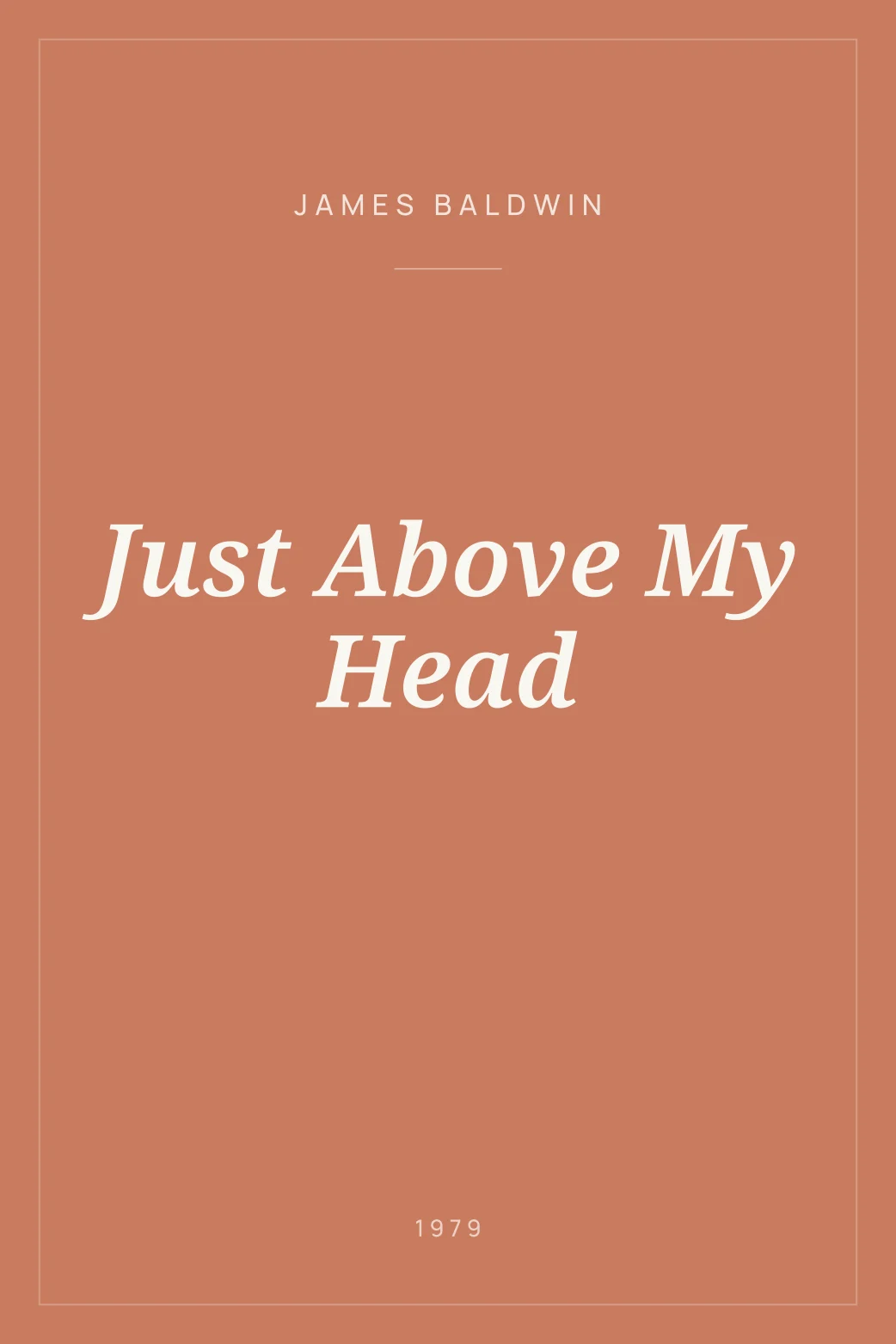 Portada de Just Above My Head