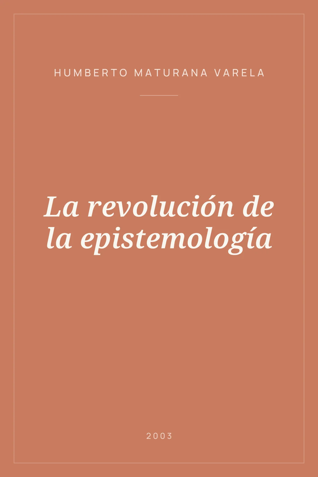 Portada de La revolución de la epistemología