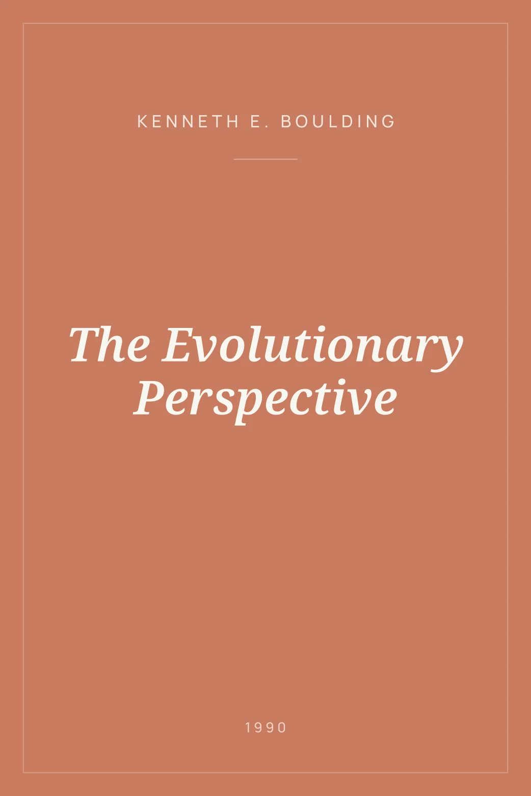 Portada de The Evolutionary Perspective
