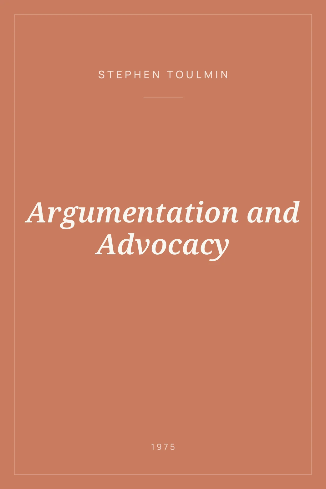Portada de Argumentation and Advocacy