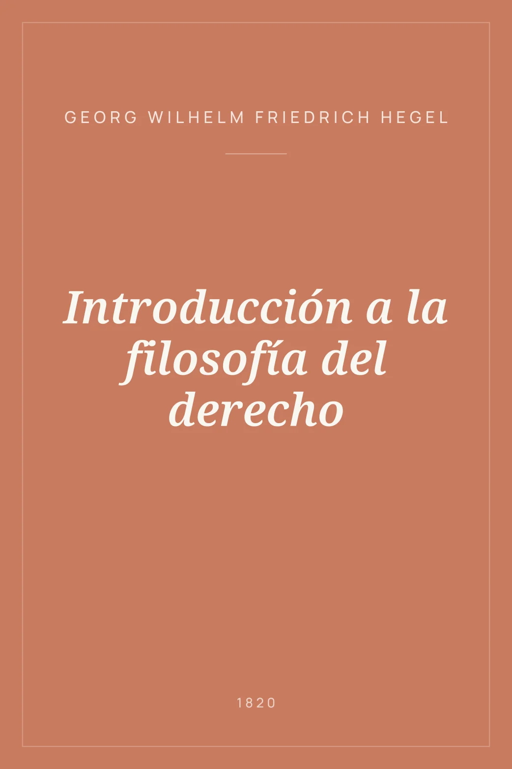 Portada de Introducción a la filosofía del derecho