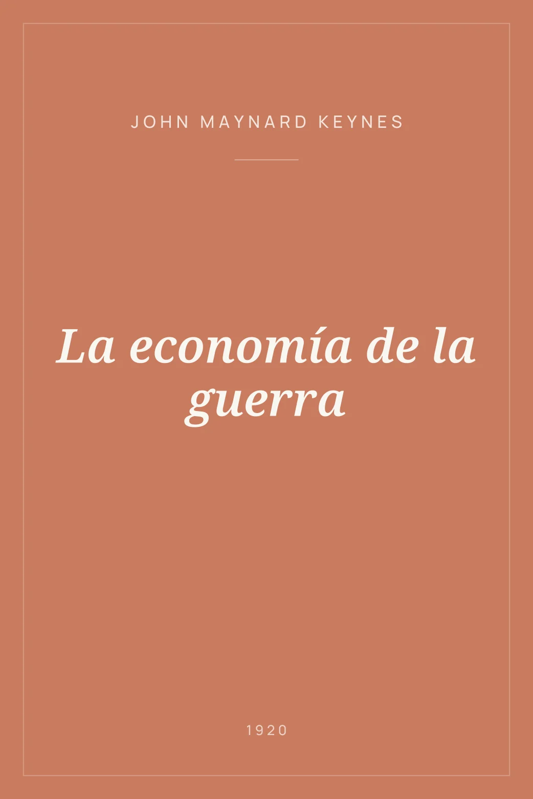Portada de La economía de la guerra