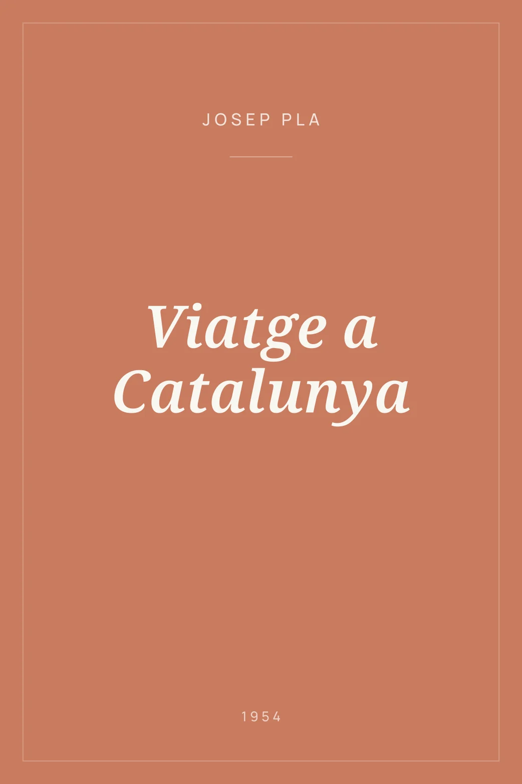 Portada de Viatge a Catalunya