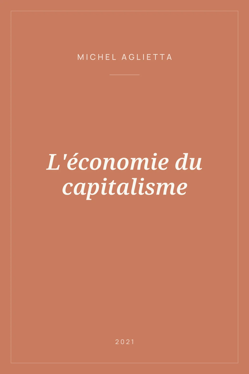 Portada de L'économie du capitalisme