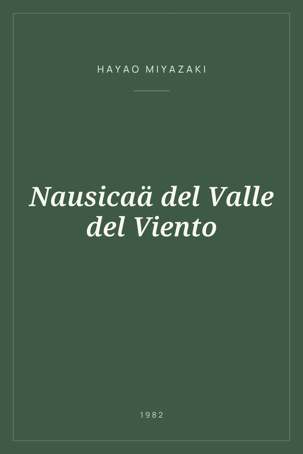 Portada de Nausicaä del Valle del Viento