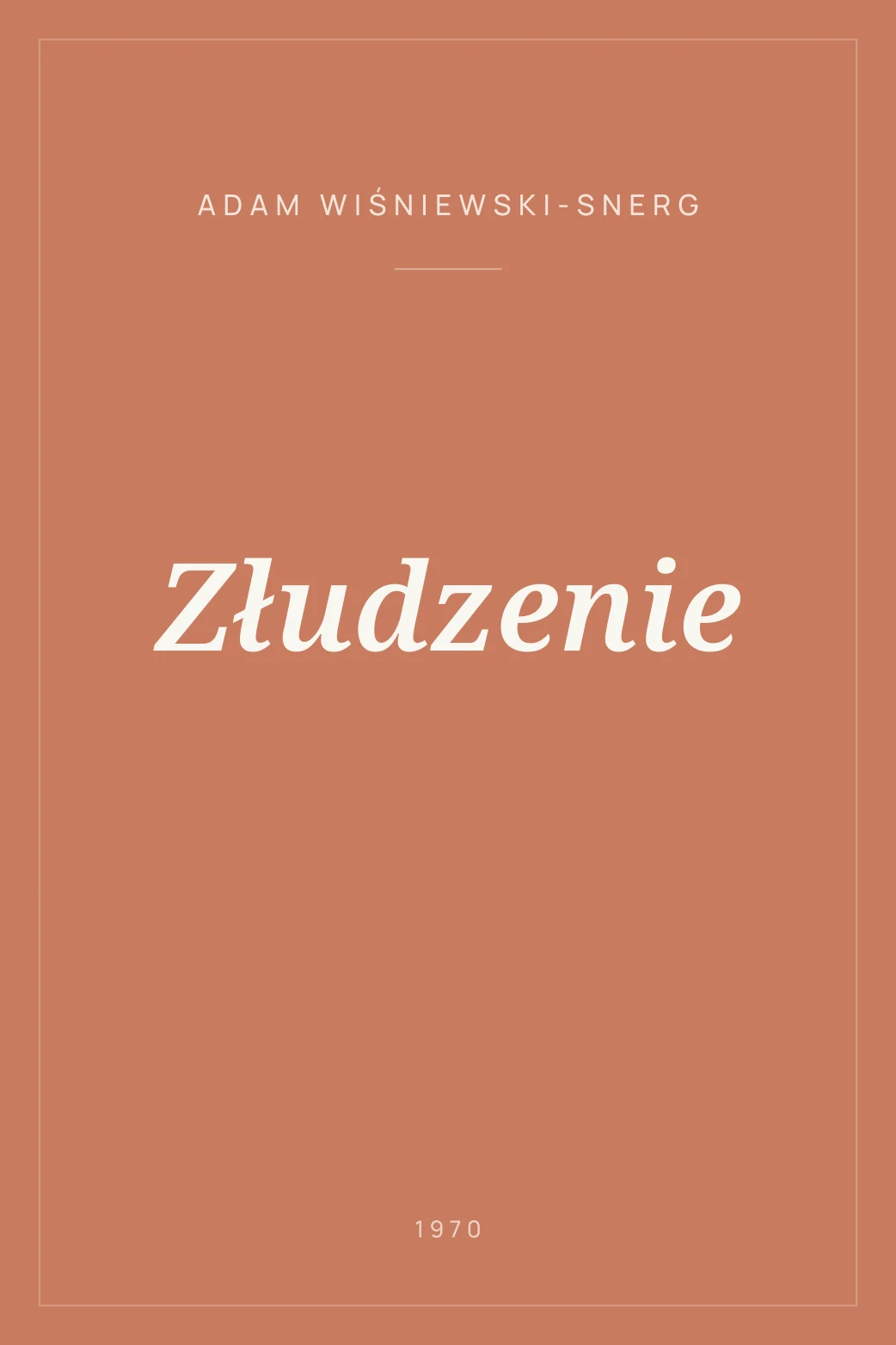 Portada de Złudzenie