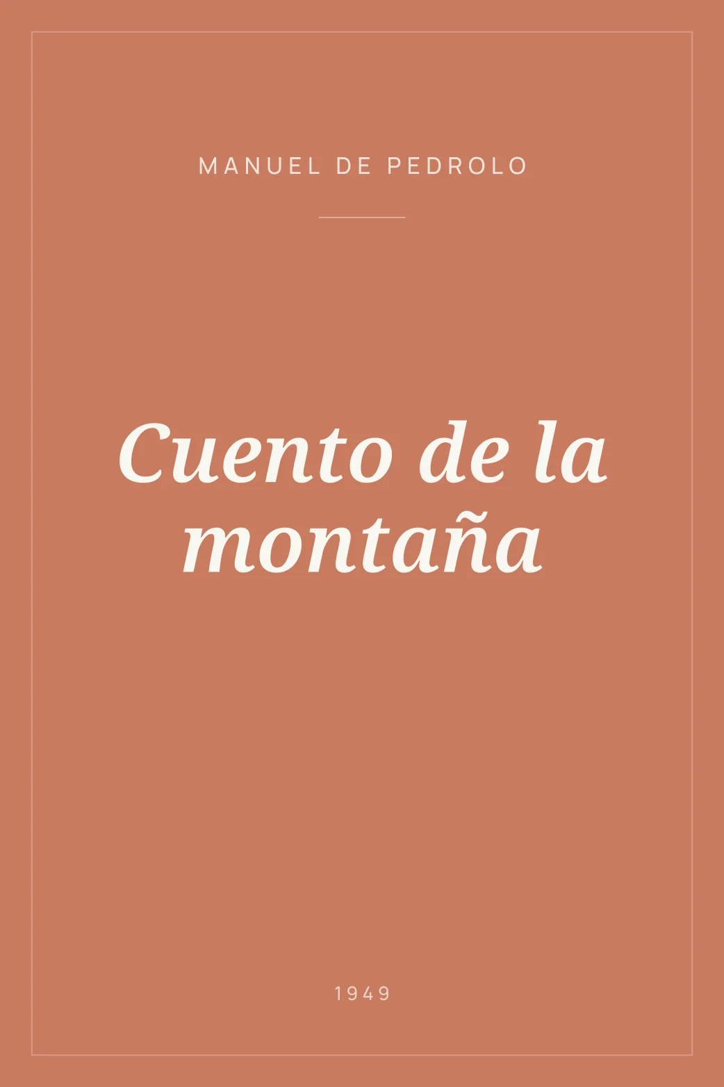 Portada de Cuento de la montaña