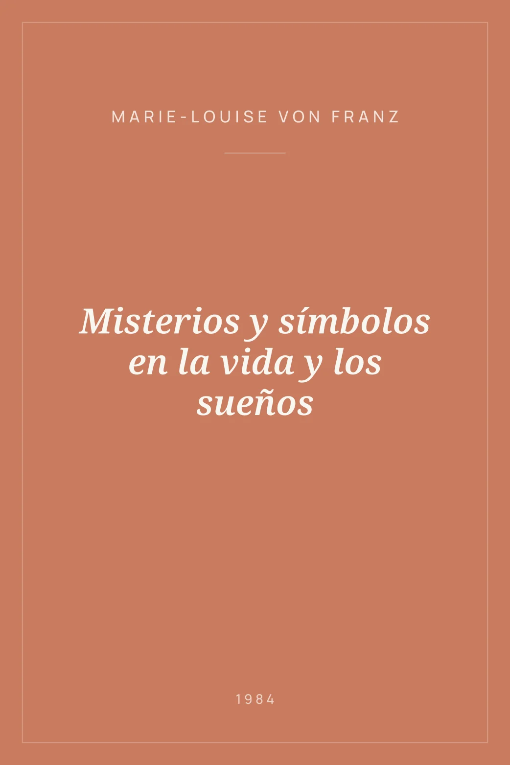Portada de Misterios y símbolos en la vida y los sueños