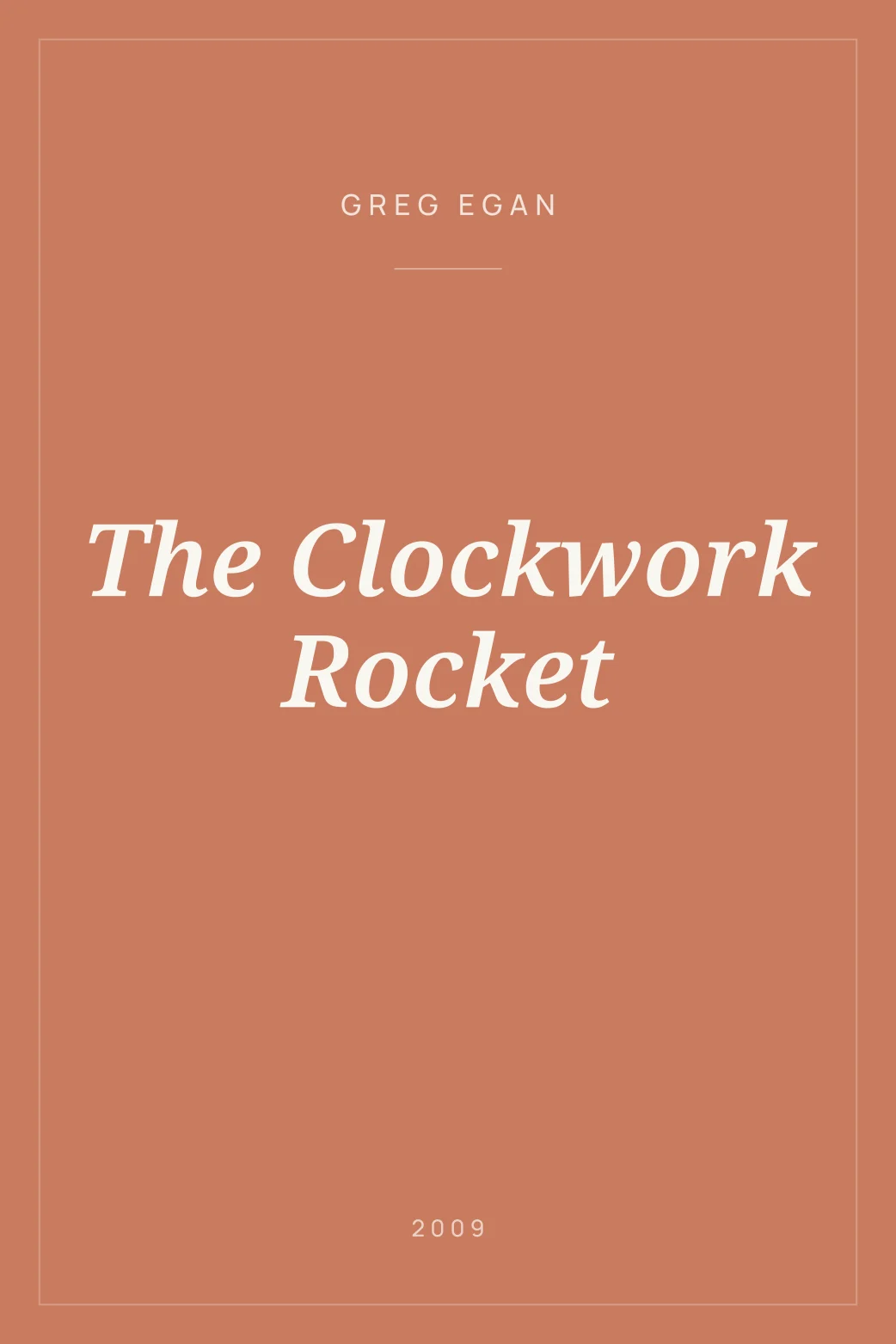 Portada de The Clockwork Rocket