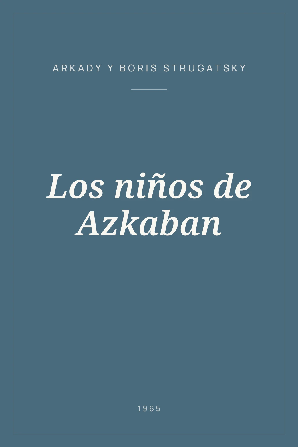 Portada de Los niños de Azkaban