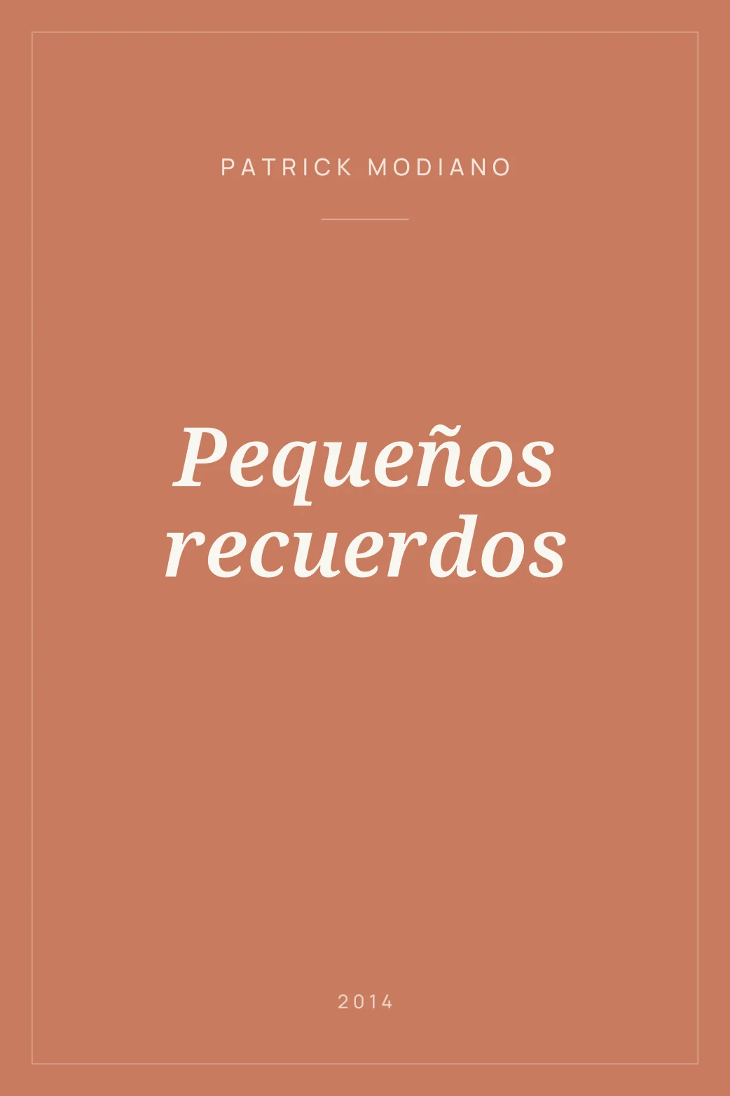 Portada de Pequeños recuerdos