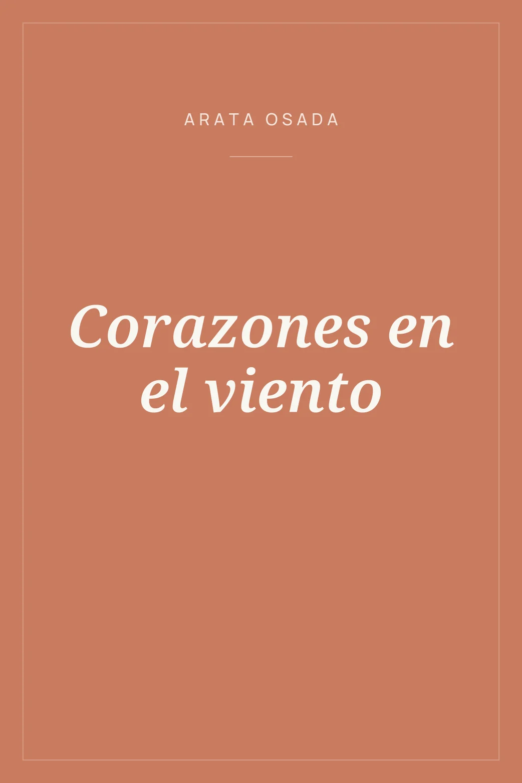Portada de Corazones en el viento