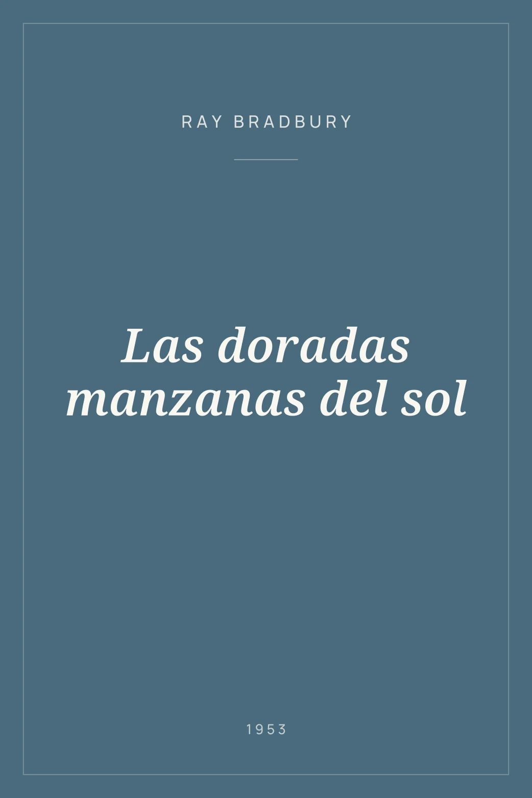 Portada de Las doradas manzanas del sol