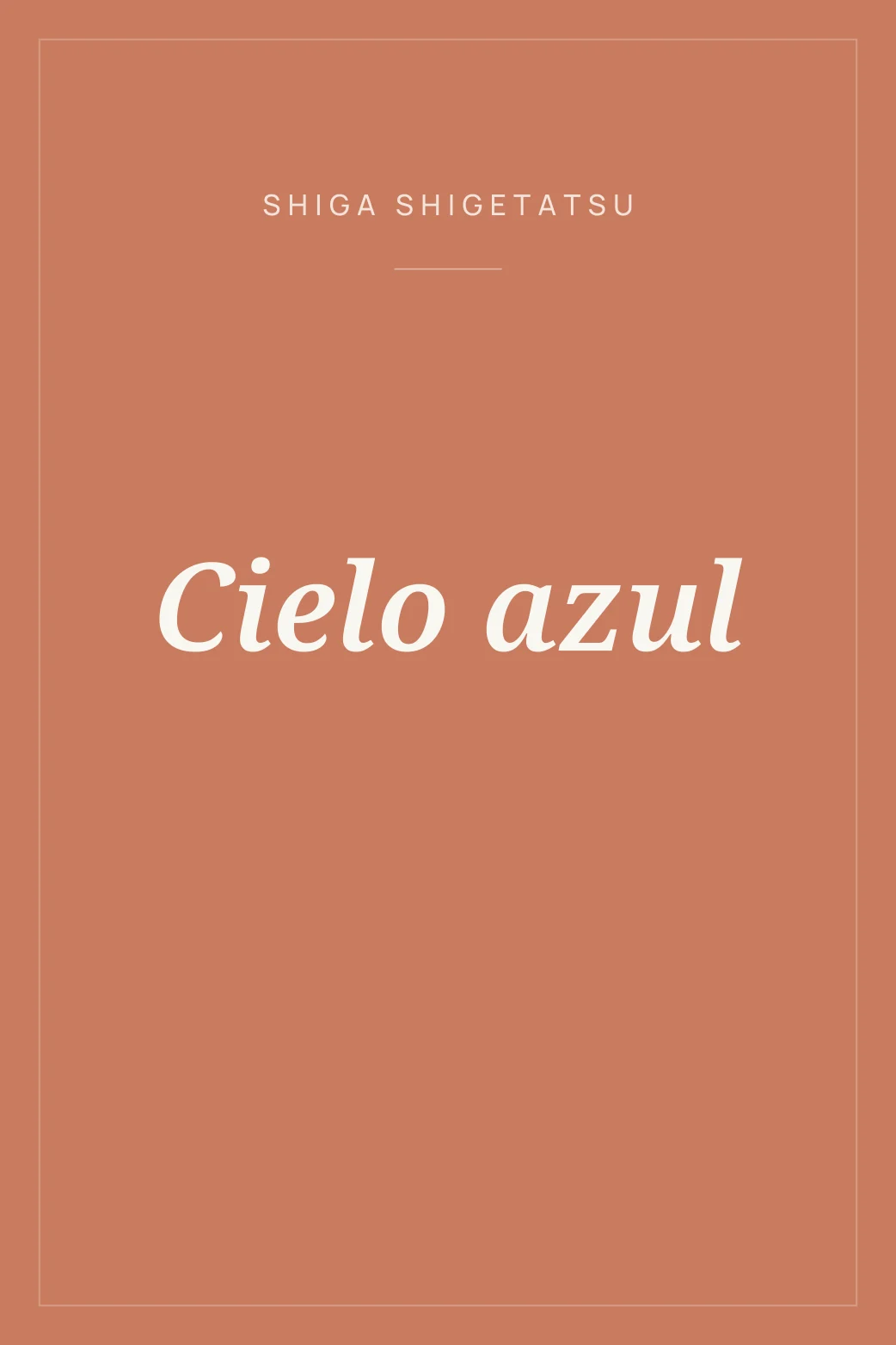 Portada de Cielo azul