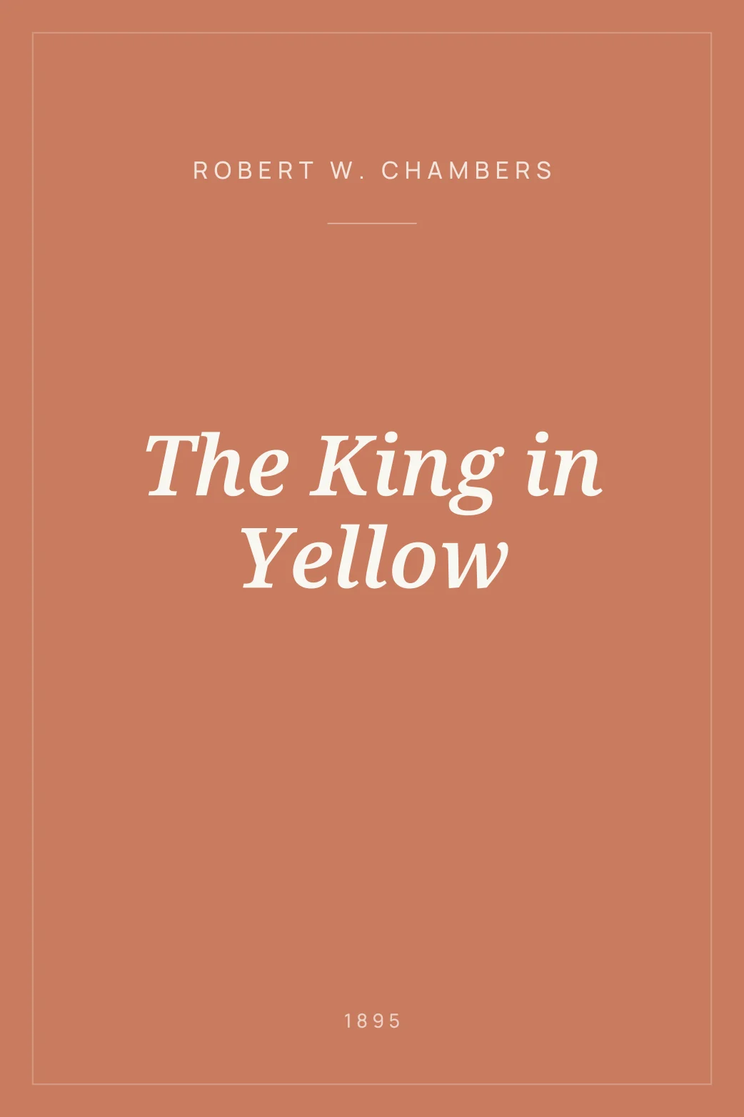 Portada de The King in Yellow