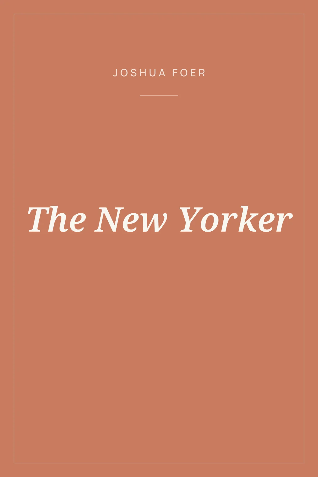 Portada de The New Yorker