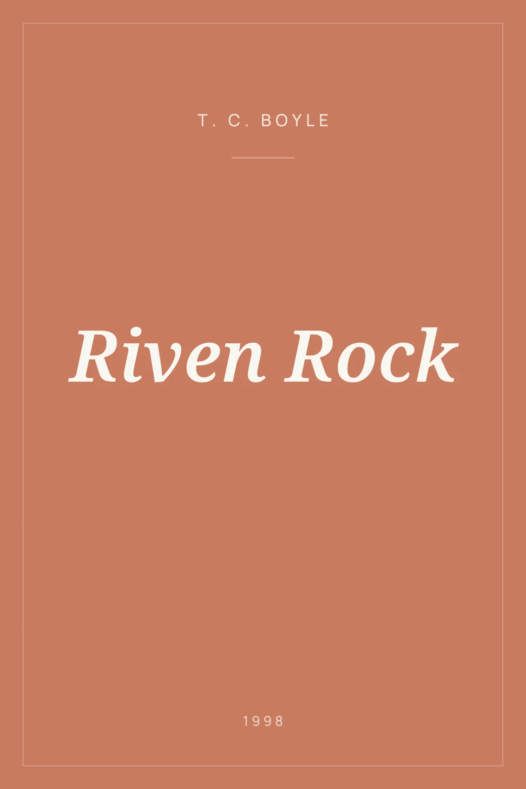 Portada de Riven Rock