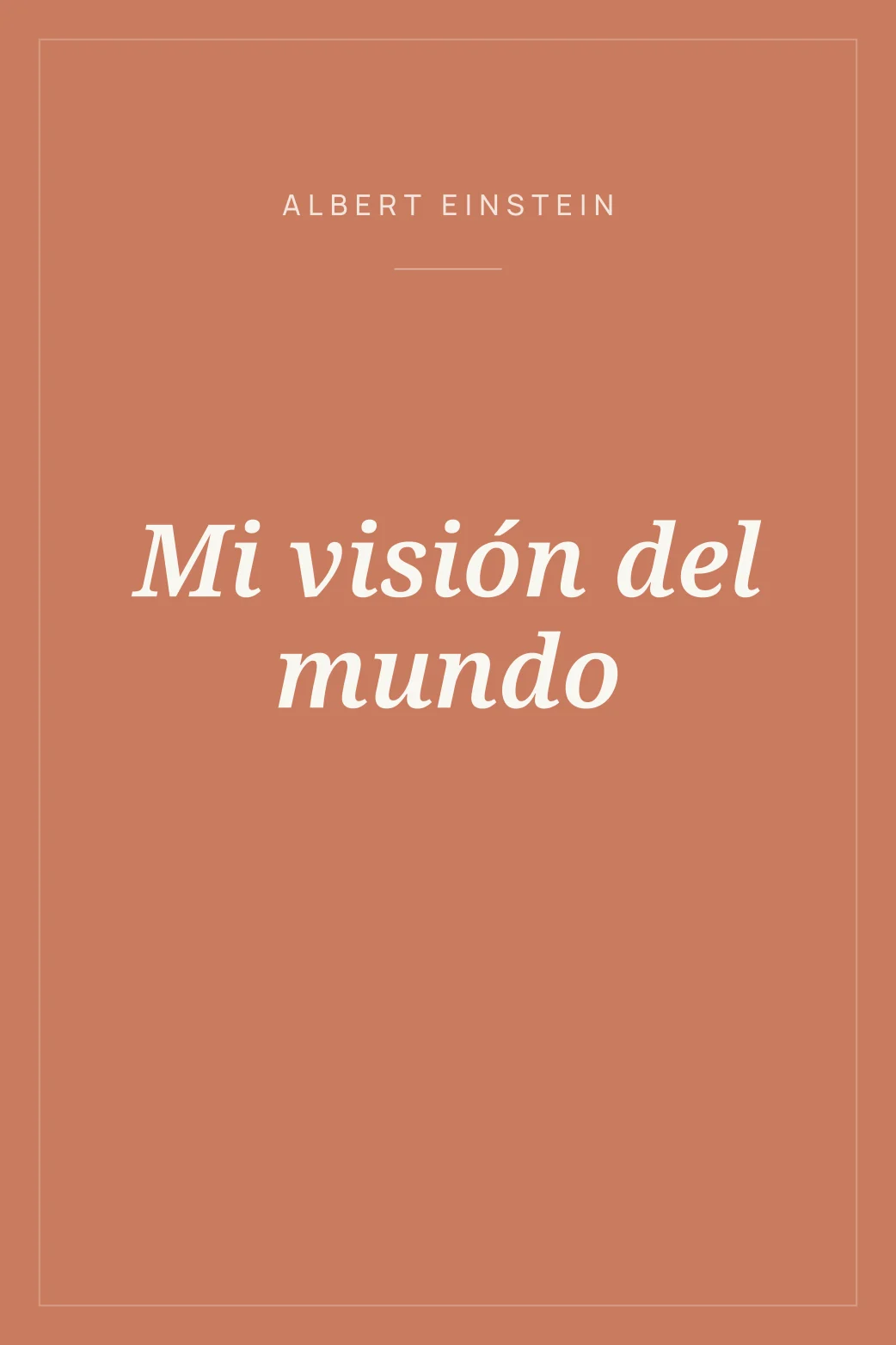 Portada de Mi visión del mundo