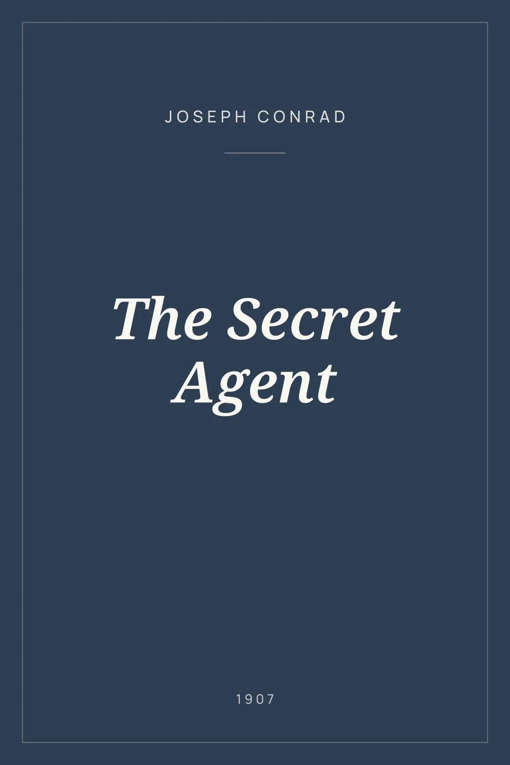 Portada de The Secret Agent