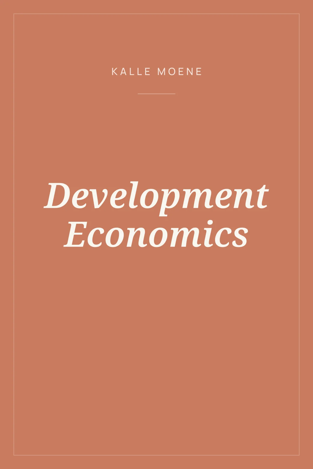 Portada de Development Economics
