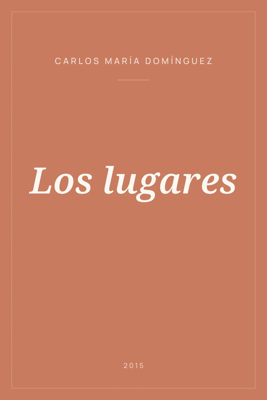 Portada de Los lugares