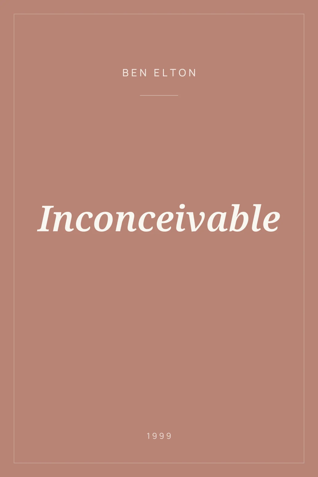 Portada de Inconceivable