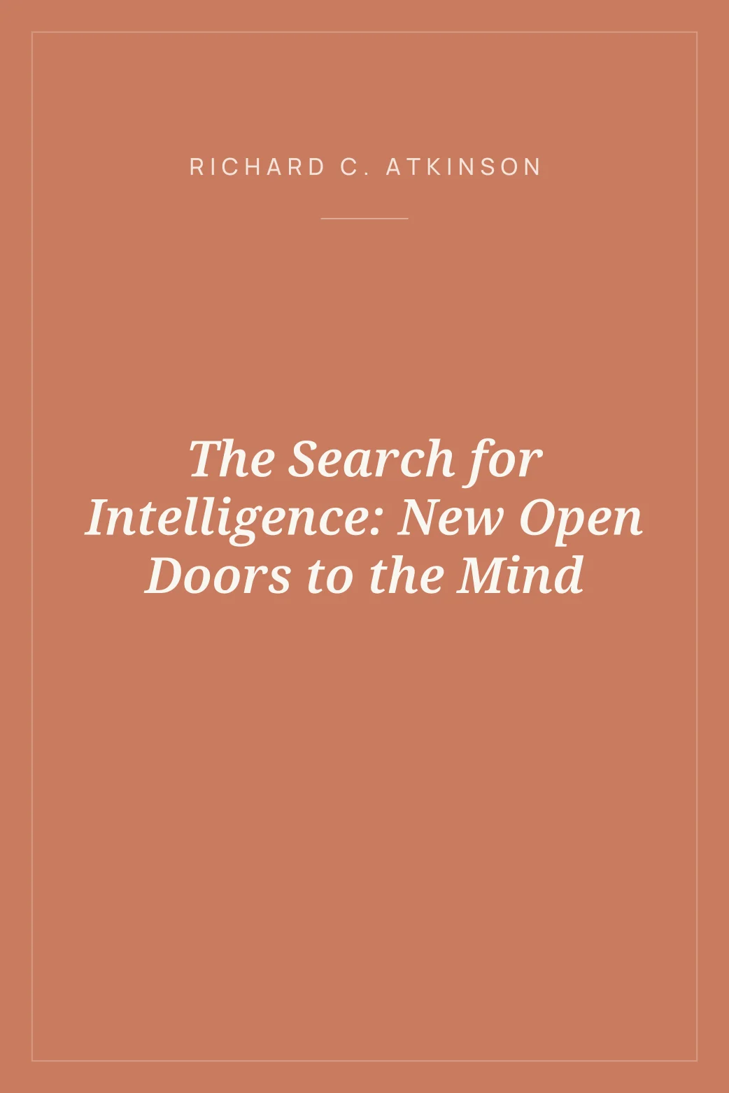 Portada de The Search for Intelligence: New Open Doors to the Mind