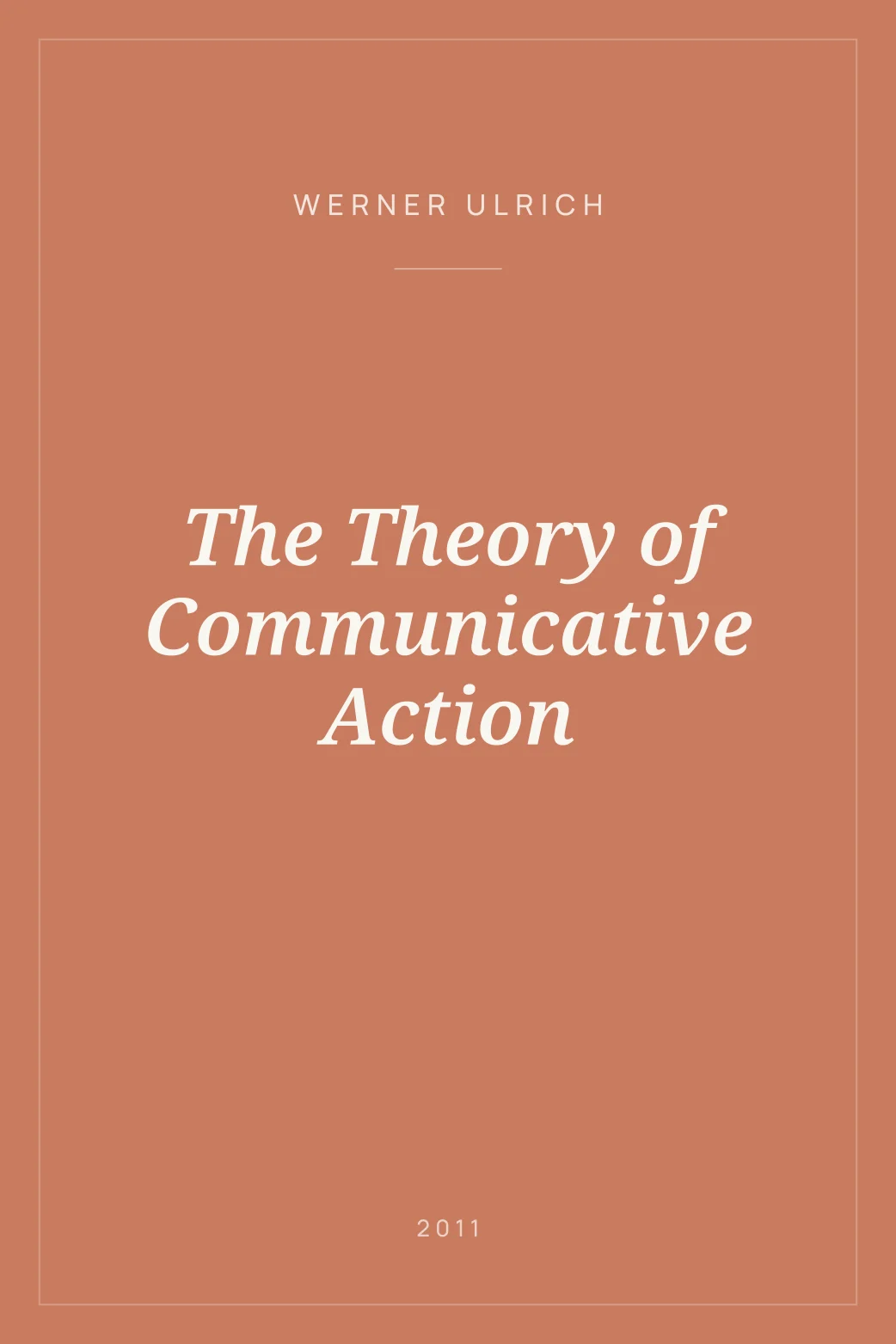 Portada de The Theory of Communicative Action