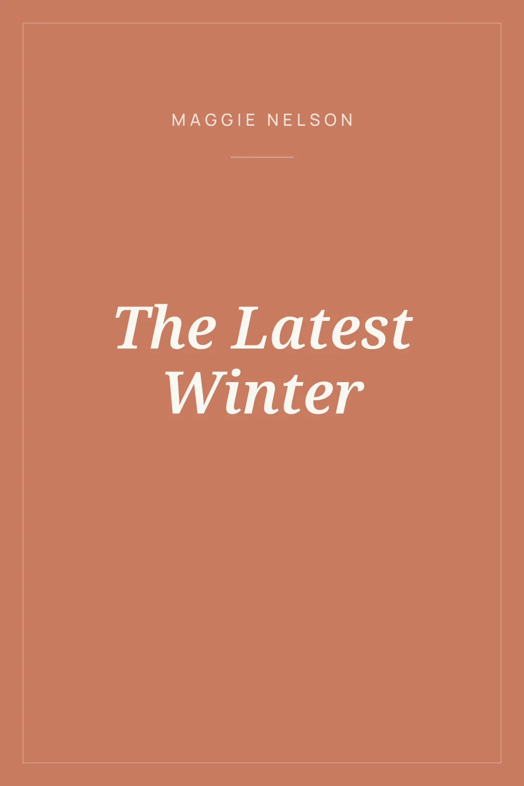 Portada de The Latest Winter