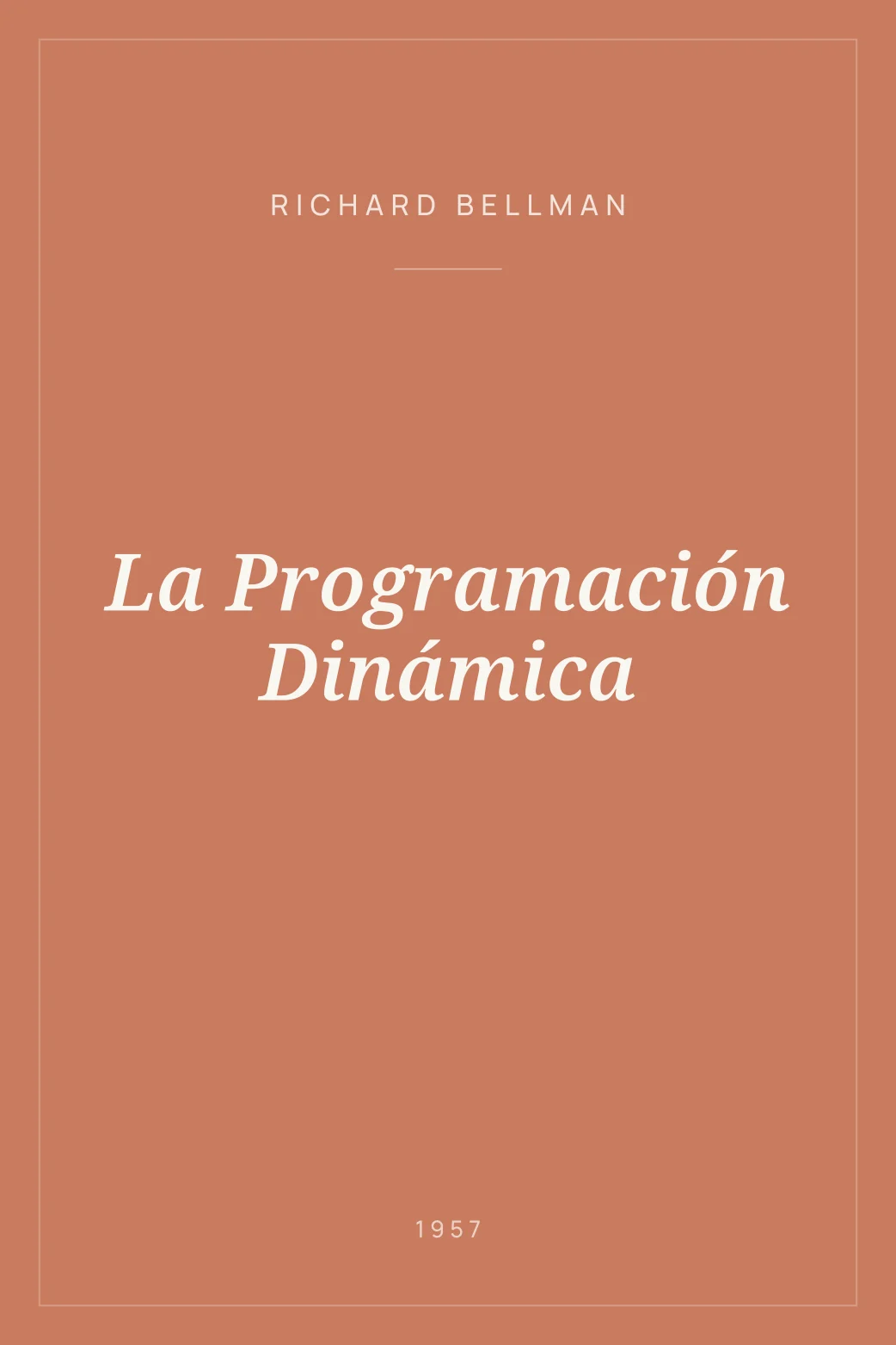 Portada de La Programación Dinámica