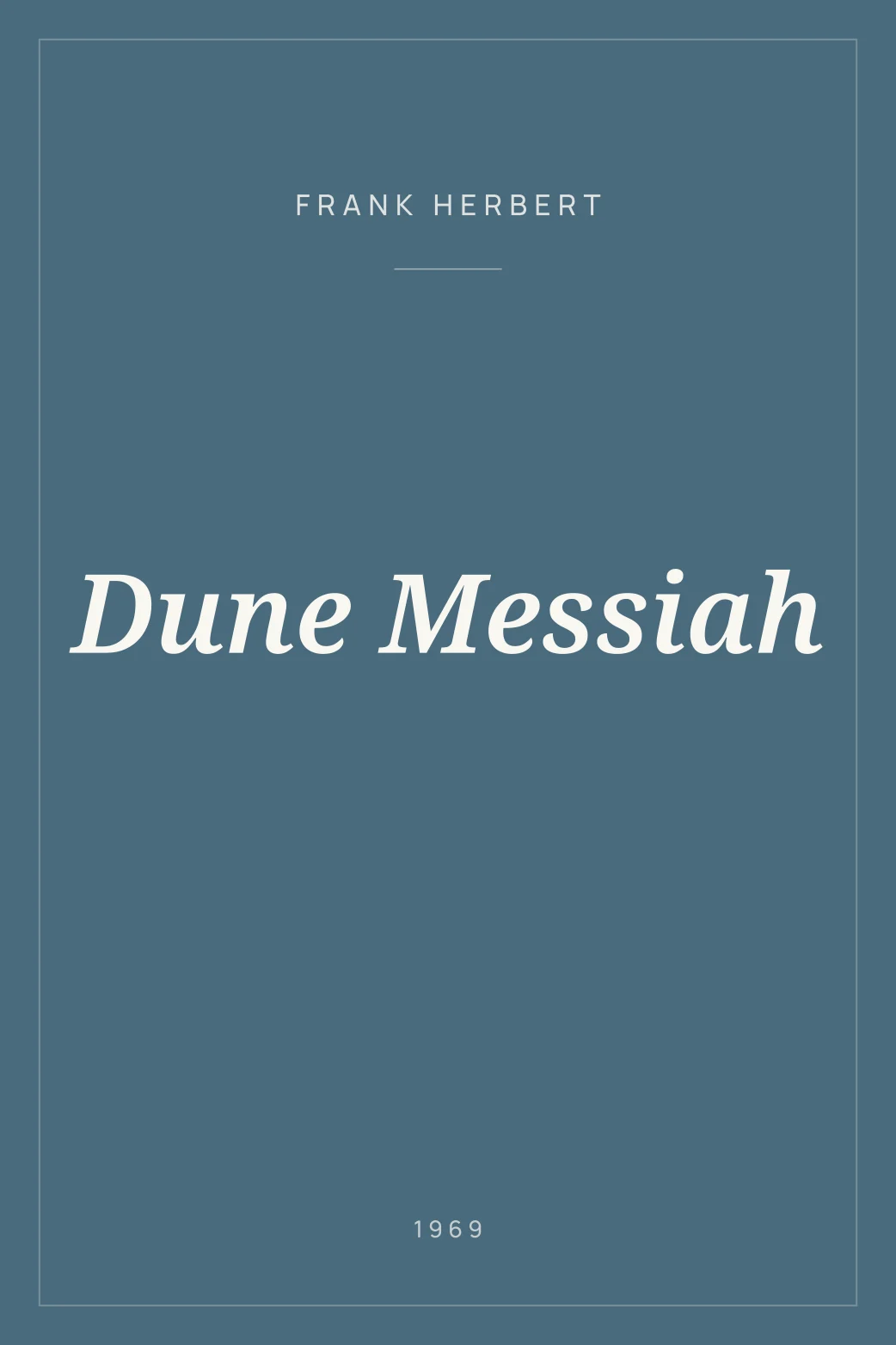 Portada de Dune Messiah