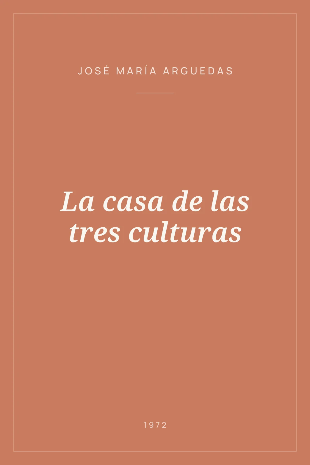 Portada de La casa de las tres culturas