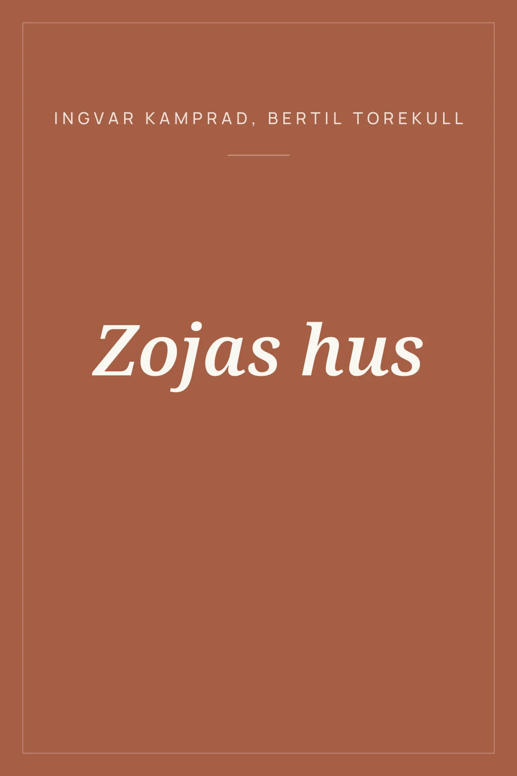 Portada de Zojas hus