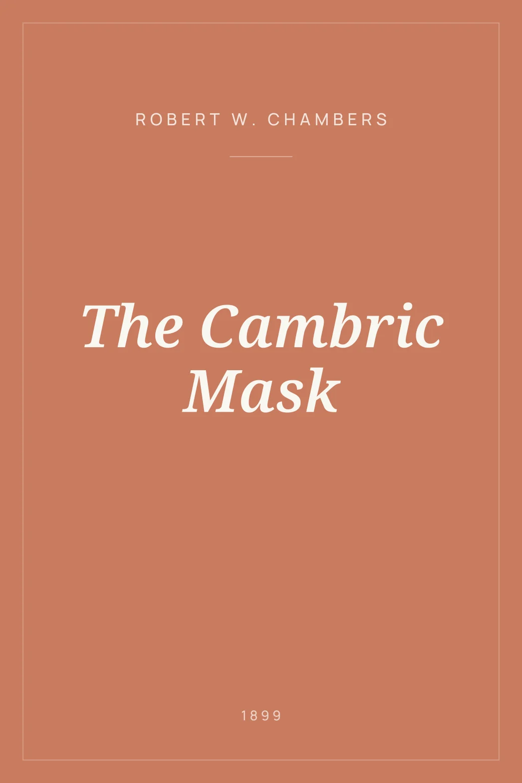 Portada de The Cambric Mask