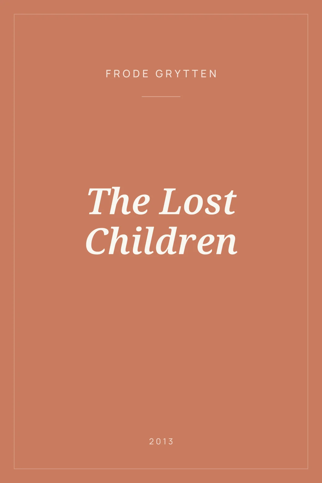 Portada de The Lost Children