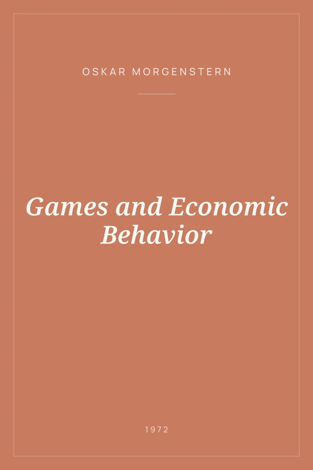 Portada de Games and Economic Behavior